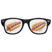 SlipperyJoe's Hotdog mosterd gesneden vlees, boeng Retro Zonnebril (Voorkant)