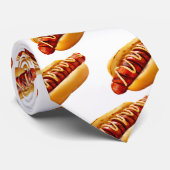 SlipperyJoe's Hotdog mosterd gesneden vlees, boeng Stropdas (Opgerold)