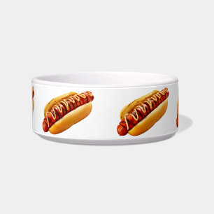 SlipperyJoe's Hotdog mosterd gesneden vlees, boeng Voerbakje
