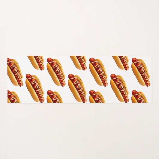 SlipperyJoe's Hotdog mosterd gesneden vlees, boeng Yogamat (Achterkant (horizontaal))