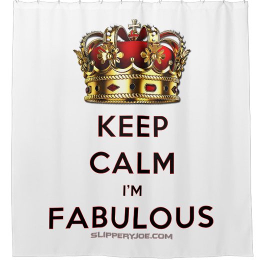 SlipperyJoe's houden rustig fantastische spectacul Douchegordijn (Voorkant)