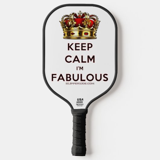 SlipperyJoe's houden rustig fantastische spectacul Pickleball Paddle (Achterkant)