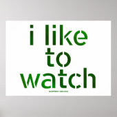 SlipperyJoe's houdt ervan te zien hoe Voyeurisme T Poster (Voorkant)