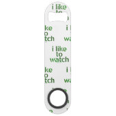 SlipperyJoe's houdt ervan te zien hoe Voyeurisme T Speed Flessenopener (Achterkant)