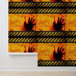 SlipperyJoe's huiveringwekkende Halloween-scène vl Behang
