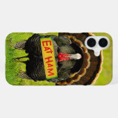 SlipperyJoe's humorous clever Thanksgiving theme t iPhone Hoesje (Achterkant horizontaal)