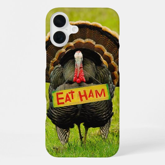 SlipperyJoe's humorous clever Thanksgiving theme t iPhone Hoesje (Achterkant)