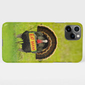 SlipperyJoe's humorous clever Thanksgiving theme t iPhone Hoesje (Achterkant horizontaal)