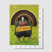 SlipperyJoe's humorous clever Thanksgiving theme t Vellum Uitnodigingen (Offset (Uitnodiging))