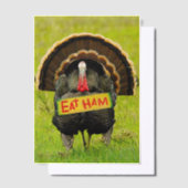 SlipperyJoe's humorous clever Thanksgiving theme t Vellum Uitnodigingen (Offset)