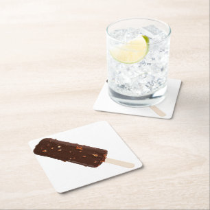 SlipperyJoe's Ice Cream Bar-heerlijke chocolade-co Kartonnen Onderzetters