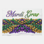 SlipperyJoe's iconic Mardi Gras–themed image elega Theedoek (Horizontaal)