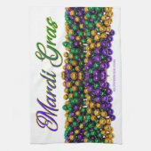 SlipperyJoe's iconic Mardi Gras–themed image elega Theedoek (Verticaal)
