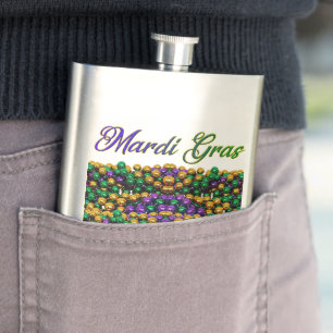 SlipperyJoe's iconische Mardi Gras-thema afbeeldin Flacon