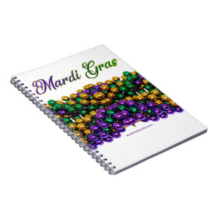 SlipperyJoe's iconische Mardi Gras-thema afbeeldin Notitieboek