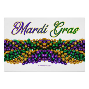SlipperyJoe's iconische Mardi Gras-thema afbeeldin Perfect Poster