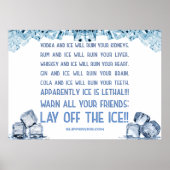 SlipperyJoe's ijskoolwodka rum cola whiskey Poster (Voorkant)