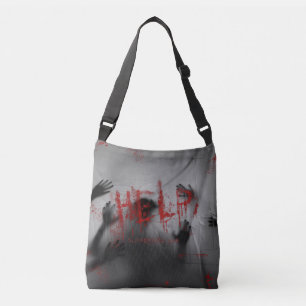SlipperyJoe's ijzingwekkende horror-visuele dikke Crossbody Tas