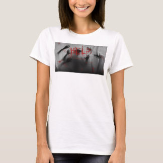 SlipperyJoe's ijzingwekkende horror-visuele dikke T-shirt