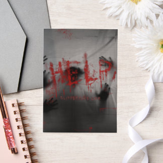 SlipperyJoe's ijzingwekkende horror-visuele dikke Vellum Uitnodigingen
