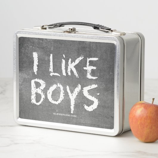 SlipperyJoe's Ik vind jongens vuil schoolbord schr (In situ)