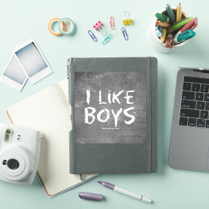 SlipperyJoe's Ik vind jongens vuile schoolbord don Sticker