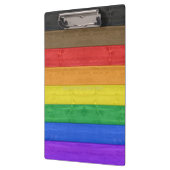 SlipperyJoe's Inclusieve gay pride vlag getexturee Klembord (Links)