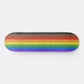SlipperyJoe's inclusieve gay pride vlag houten bla Persoonlijk Skateboard (Horizontaal)