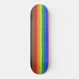 SlipperyJoe's inclusieve homorechten vlag houten z Persoonlijk Skateboard