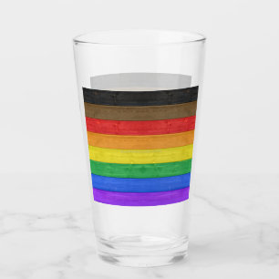 SlipperyJoe's inclusieve regenboogvlag textuur ru Glas