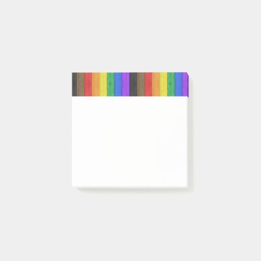 SlipperyJoe's inclusieve regenboogvlag textuur ru Post-it® Notes (Voorkant)