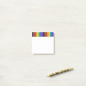 SlipperyJoe's inclusieve regenboogvlag textuur ru Post-it® Notes (Op bureau)