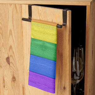 SlipperyJoe's inclusieve regenboogvlag textuur ru Theedoek