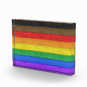 SlipperyJoe's Inclusive gay pride vlag gestructure Fotoblokken (Rechts)