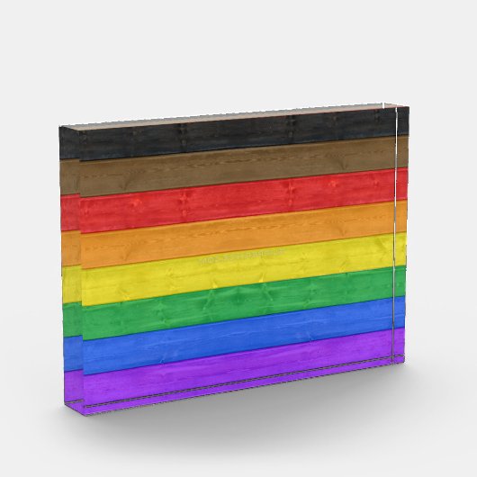 SlipperyJoe's Inclusive gay pride vlag gestructure Fotoblokken (Links)