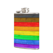 SlipperyJoe's Inclusive gay pride vlag gestructure Heupfles (Links)