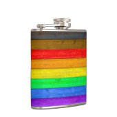 SlipperyJoe's Inclusive gay pride vlag gestructure Heupfles (Rechts)