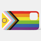SlipperyJoe's Intersekse trotsvlag gele achtergron Case-Mate iPhone Case (Achterkant (horizontaal))