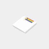 SlipperyJoe's Intersekse trotsvlag gele achtergron Post-it® Notes (Schuin)
