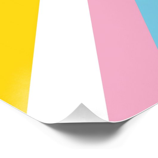 SlipperyJoe's Intersex Progress Pride Vlag gay gif Perfect Poster (Hoek)