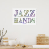 SlipperyJoe's Jazz Hands Broadway musicals dans Poster (Keuken)