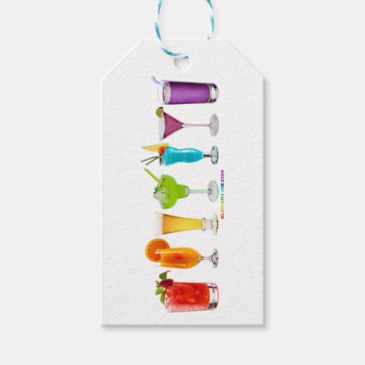 SlipperyJoe's juicht alcoholcocktails LGBTQIA gay Cadeaulabel (Voorkant)