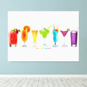 SlipperyJoe's juicht alcoholcocktails LGBTQIA gay Canvas Afdruk (Insitu (Houten vloer))