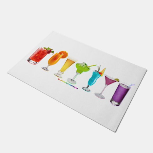SlipperyJoe's juicht alcoholcocktails LGBTQIA gay Deurmat (Schuin)