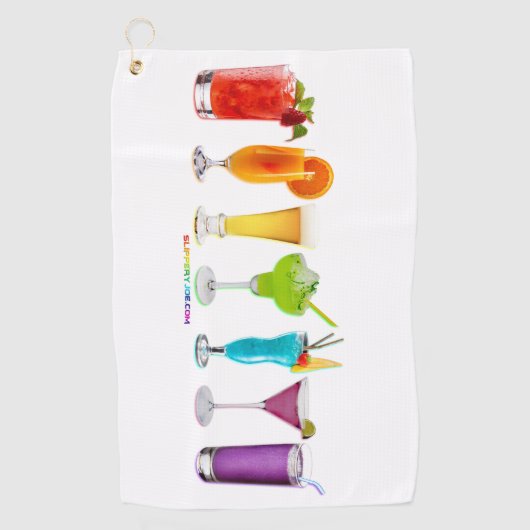 SlipperyJoe's juicht alcoholcocktails LGBTQIA gay Golfhanddoek (Voorkant)