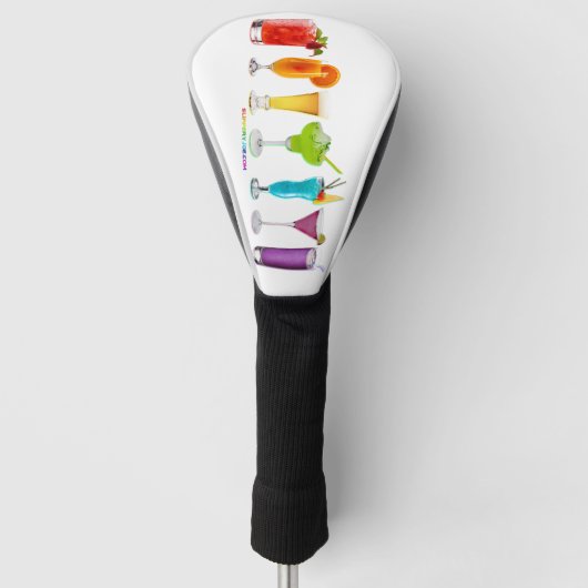 SlipperyJoe's juicht alcoholcocktails LGBTQIA gay Golfheadcover (Voorkant)