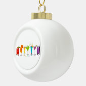 SlipperyJoe's juicht alcoholcocktails LGBTQIA gay Keramische Bal Ornament (Rechts)