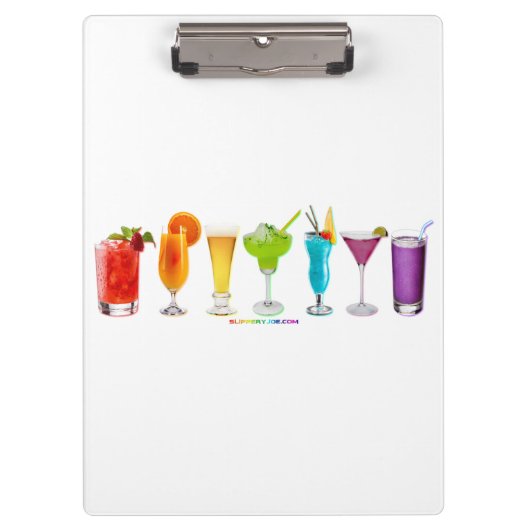 SlipperyJoe's juicht alcoholcocktails LGBTQIA gay Klembord (Voorkant)
