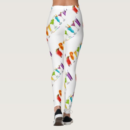 SlipperyJoe's juicht alcoholcocktails LGBTQIA gay Leggings (Achterkant)