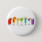 SlipperyJoe's juicht alcoholcocktails LGBTQIA gay Ronde Button 5,7 Cm (Voorkant)